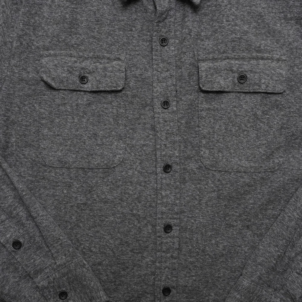 Bridge & Burn Mens Medium Gray Flannel Work Shirt PNW Portland Style - Picture 5 of 13